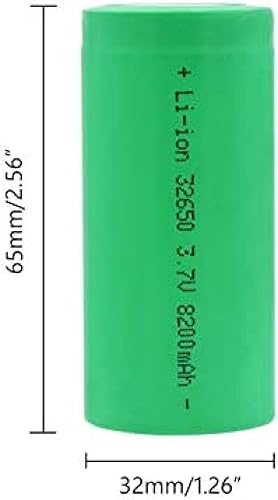 3.7V 8200mAh 32650 Lithium Battery, High Current High Discharge Rechargeable Battery for Flashlight Backup Power, 1 Pcs