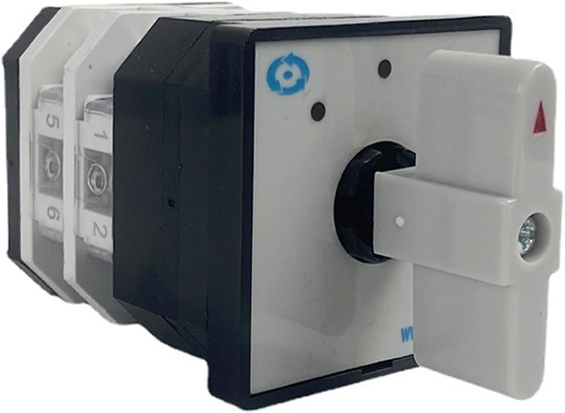 LW12-16/2 Control Circuit 3 Position Rotary Switch Switch 2 Pole 16A Silver Contact Universal Gear Cam Changeover Selector