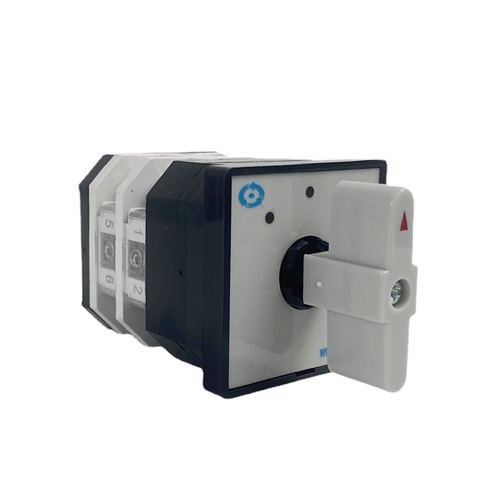 JGNAYRKJQI LW12-16/2 Control Circuit 3 Position Rotary Switch 2 Pole 16A Silver Contact Universal Gear Cam Changeover Selector