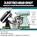 Spiral Knethaken Ersatz für KitchenAid 3,5 Qt. Kippkopf-Standmixer/poliertes 18/8 Edelstahl-Zubehör/keine Beschichtung/spülmaschinenfest/kompatibel für KSM3311/3316/Artisan Mini Serie