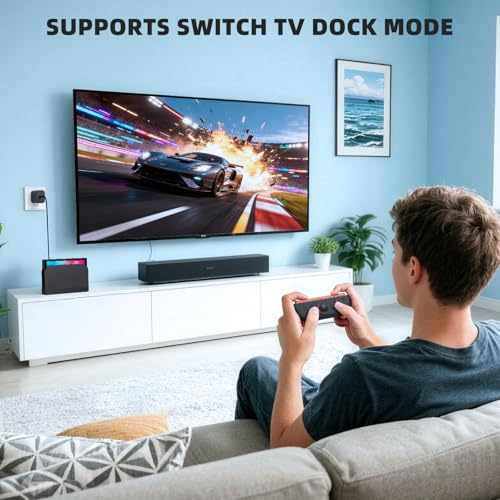 Image of Switch 2 Charger with 6.6FT(2M) Charging Cable - 60W AC Power Adapter Support 4K TV Dock Mode, Power Supply 20V /3A for Nintendo Switch /OLED /Lite&Steam Deck, Xbox 360 Console - Original Quality (6.6FT)