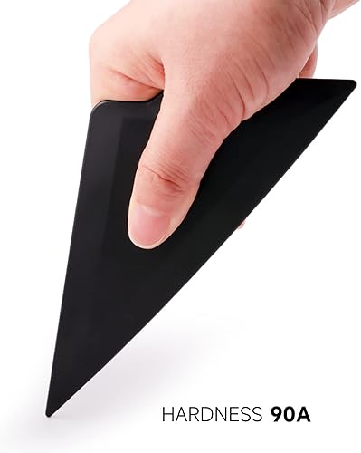 Miniatura 2 de FOSHIO Herramientas de envoltura de vinilo de triángulo rojo, herramientas de tinte de ventana flexible para espacios reducidos, herramienta para