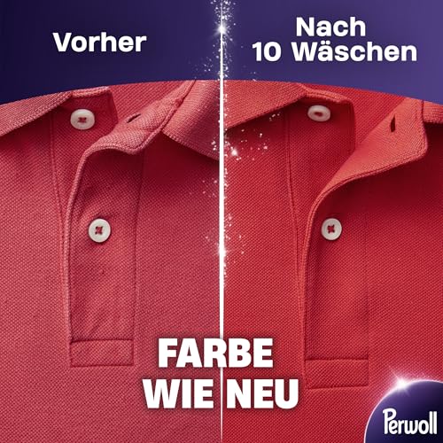 Perwoll Renew Color Waschmittel (27 Waschladungen), Feinwaschmittel reinigt schonend und erneuert Farben und Fasern, für alle farbigen Textilien, Waschmittel mit Triple Renew Technologie, 1 Stück 3