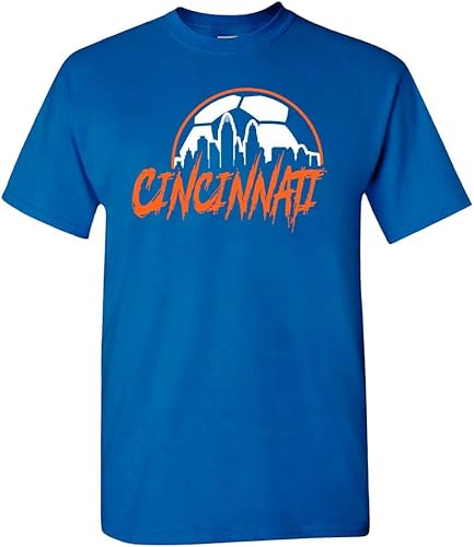 Miniatura 6 de Xtreme Apparrel Team City Skyline Men's T-Shirt for Soccer Fans