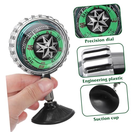 Brújula de tablero para auto BESPORTBLE ABS portátil miniatura 4