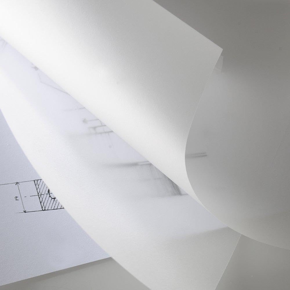 Canson 12104 - Rotolo di carta da lucido, 0,75 x 20 m, 40/45 g, colore: Trasparente