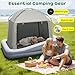 Abdtech Inflatable Toddler Travel Bed with Tent - Kids Blow Up Mattress with High-Speed Pump - Portable Air Baby Cribs Bed with Safety Sides & Carry Bag - Lightweight Camping Tent for Outdoor