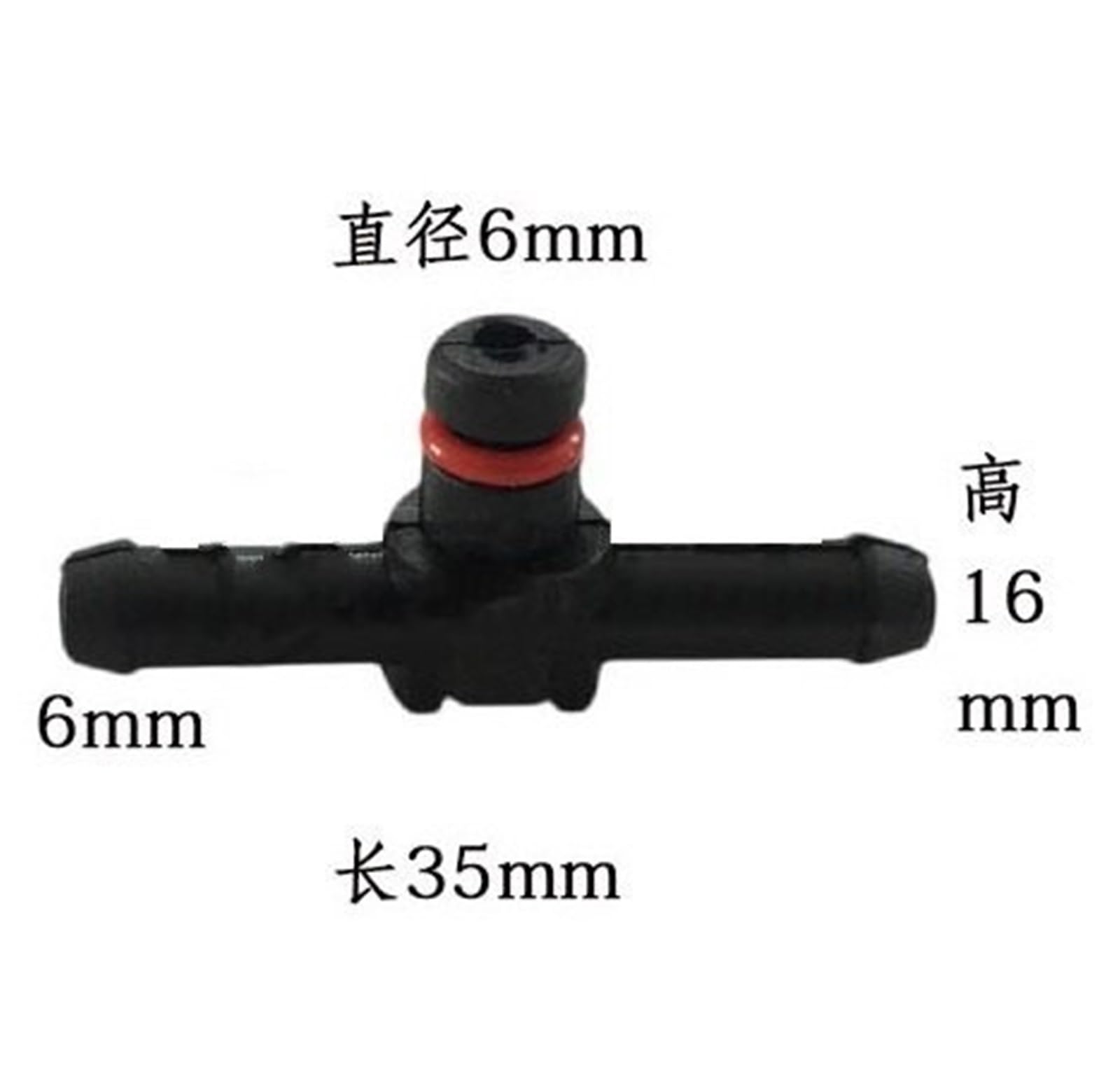 Valvola di Sovrappressione Tubo iniettore Diesel Giunto di Ritorno dell'olio Tre Vie Valvola di ritegno Singola Parti Anello di Sicurezza piezoelettrico Connettore(5PCS P-3 for Denso)