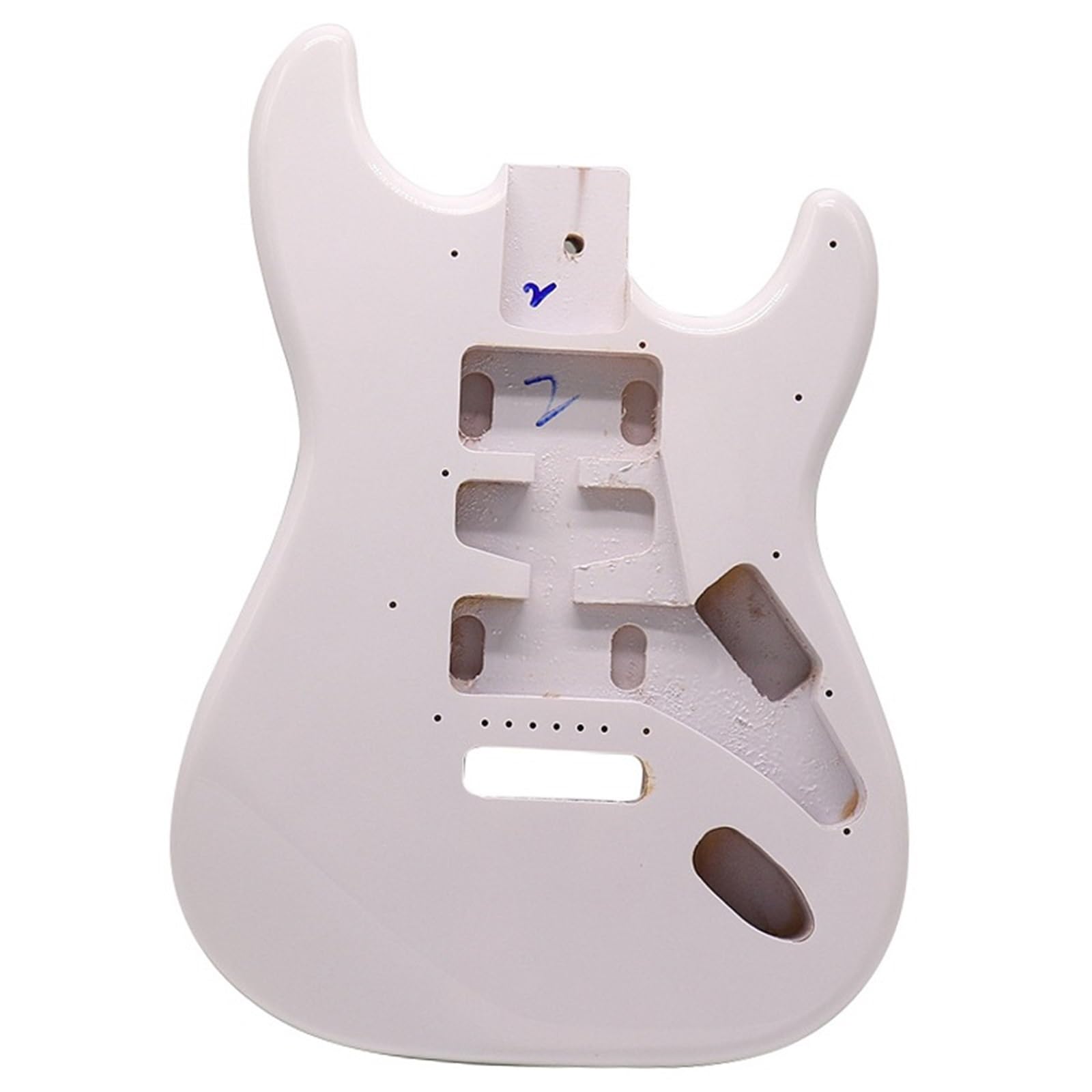 Guitar Body Kit Poplar Glossy White Electric Guitar Barrel Modification Accessories