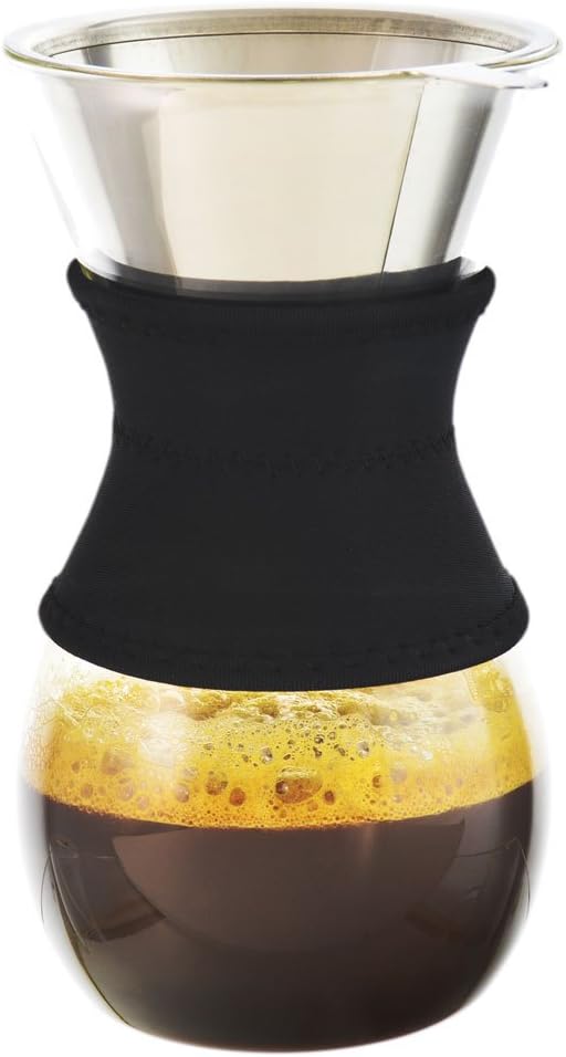 Grosche Austin Pour Over Coffee Maker with permanent Stainless Steel Coffee Filter
