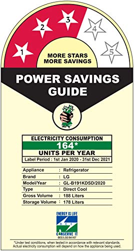 Image of LG 188 L 3 Star Direct-Cool Single Door Refrigerator (GL-B191KDSD, Dazzle Steel, Fastest Ice Making)