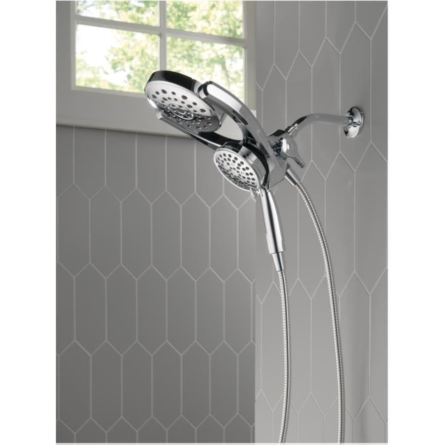 Central Brass 0477-RC Two Handle Utility Shower in Rough Chrome