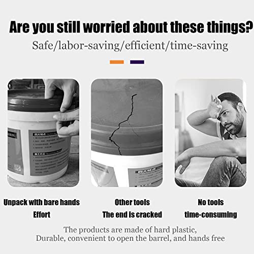 Friendship Bucket Opener Tool 5 Gallon 14 Inch Aluminum Bucket Lid Opener Paint Barrel Opener Removal Tool Metal Can Opener(14 Inches) #TOP3