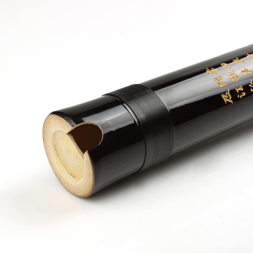 flet bambusowy, Pionowy flet bambusowy FG Key 8 otworów, czarny, chiński, ręcznie robiony, drewniany instrument dęty(Black)