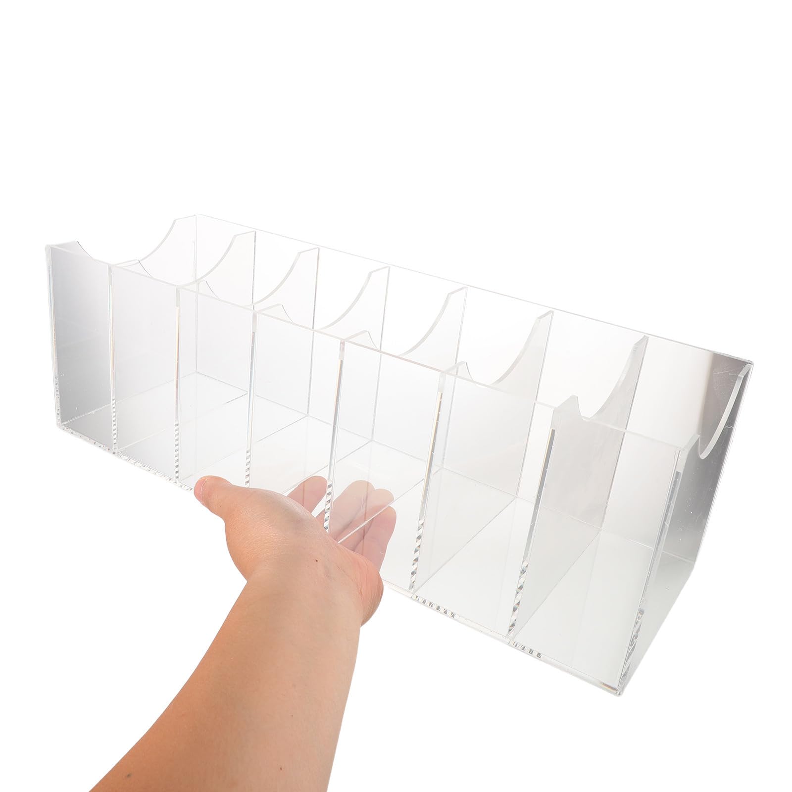 Gürtel Aufbewahrungsbox aus Acryl, Transparent mit 7 Fächern | Schreibtisch und Kleiderschrank Schubladen, Moderner Minimalismus, Durchsichtiger Organizer für Gürtel