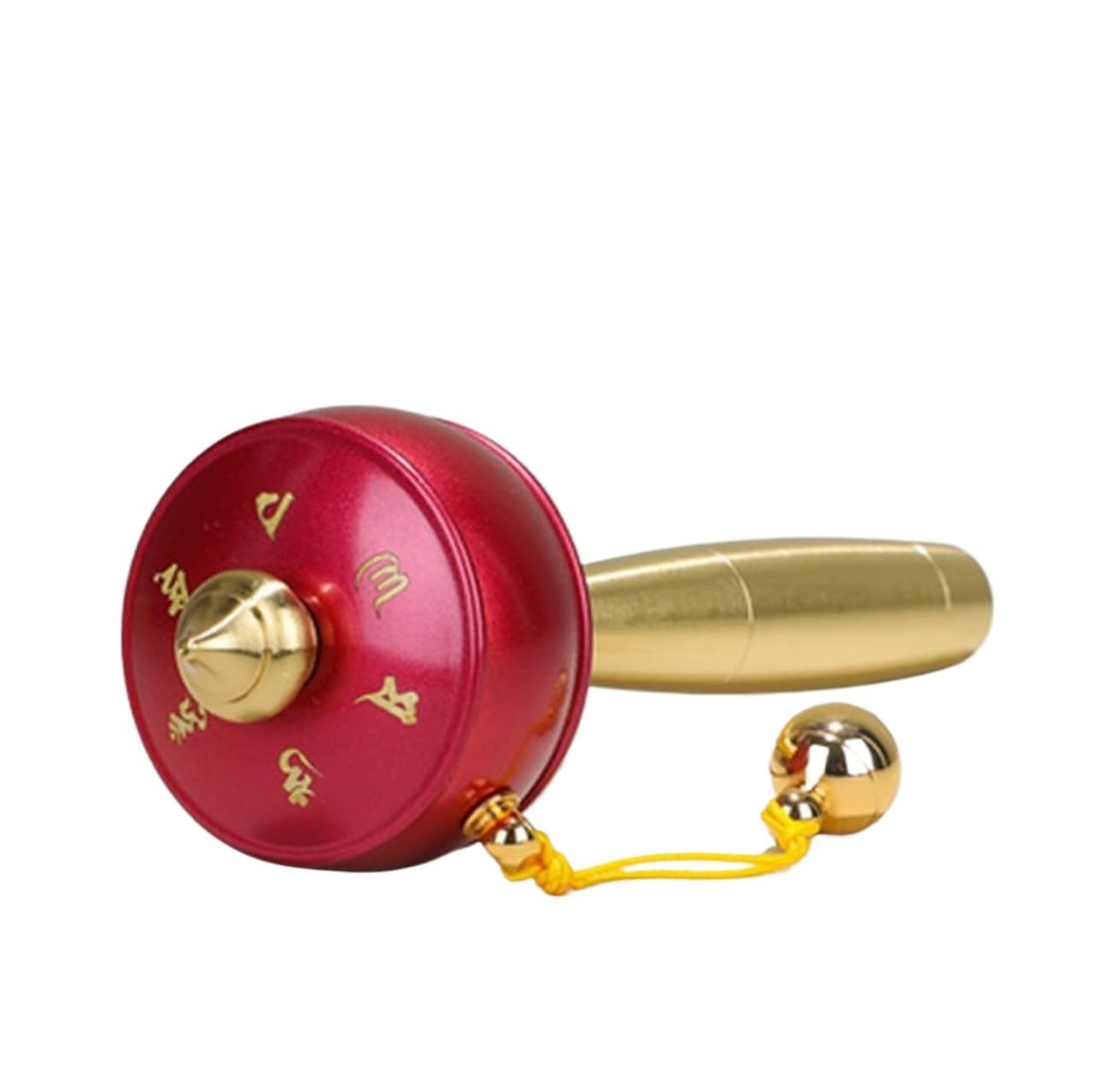 VHJdtE Prayer wheels, Wheel Tibetan Buddhist Brass Hand Held Prayer For Meditation Yoga Multicolor(Red)