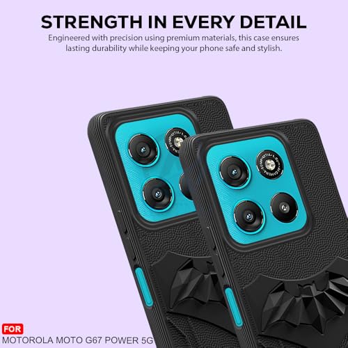 Image of AESTMO Back Cover for Motorola Moto G67 Power / G57 Power 5G | Stylish | Soft Silicone | Shockproof | Camera Lens Protection Back Cover for Motorola Moto G67 Power / G57 Power 5G (Black)