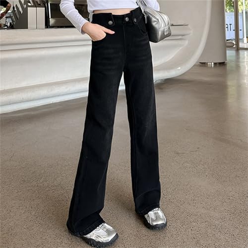 Stylish Bell Bottom Jeans for Teen Girls High Waist Stretchy Slim Fit Denim Pants Kids Y2k Streetwear Clothes Trousers2