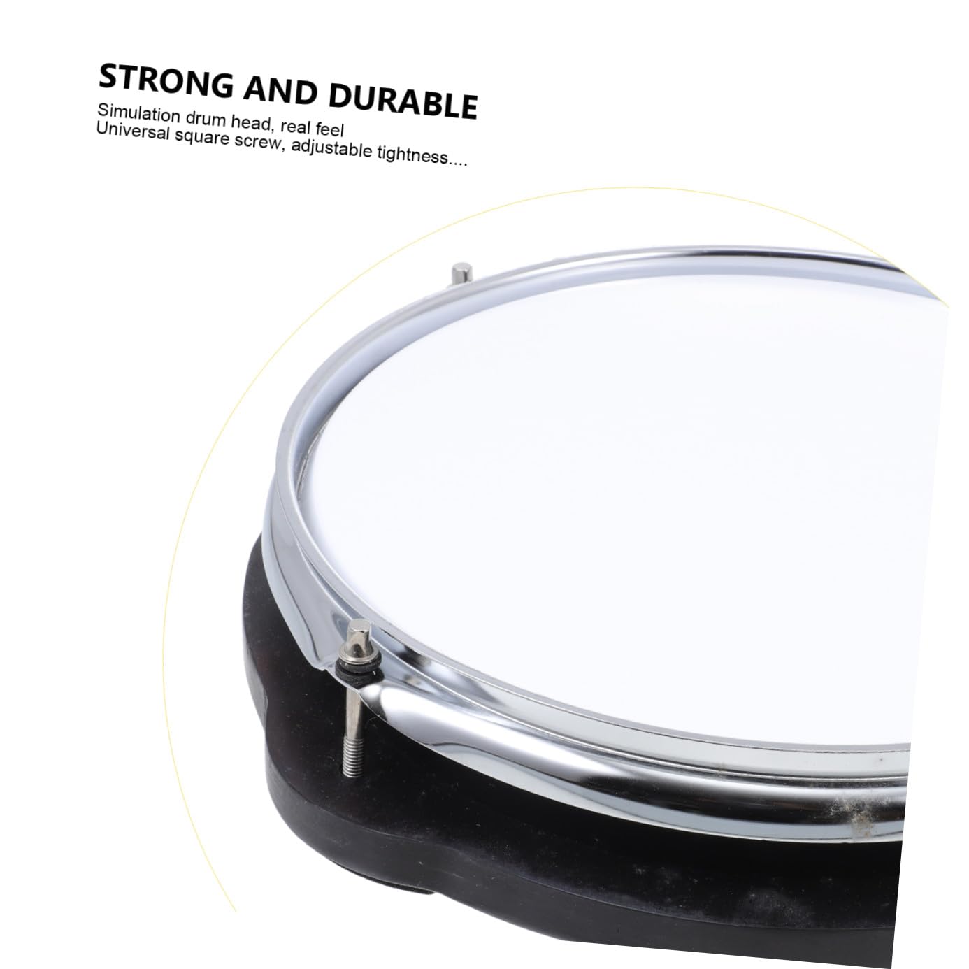 LIFKOME Pad per Batteria Muto da 10 Pollici Cuscino per Sordina, Tamburo Portatile per Esercizi Silenziosi a Casa, Accessorio in Pvc Durevole per Allenamento Batteria