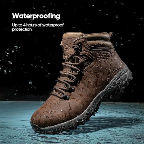 NORTIV 8 Mens Hiking Winter Snow Insulated Waterproof Outdoor Boots3