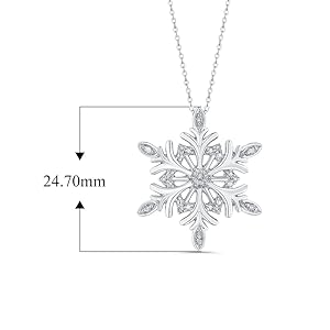 Amazon.com: KATARINA Diamond Snowflake Pendant Necklace in Amazon.com: KATARINA Diamond Snowflake Pendant Necklace in