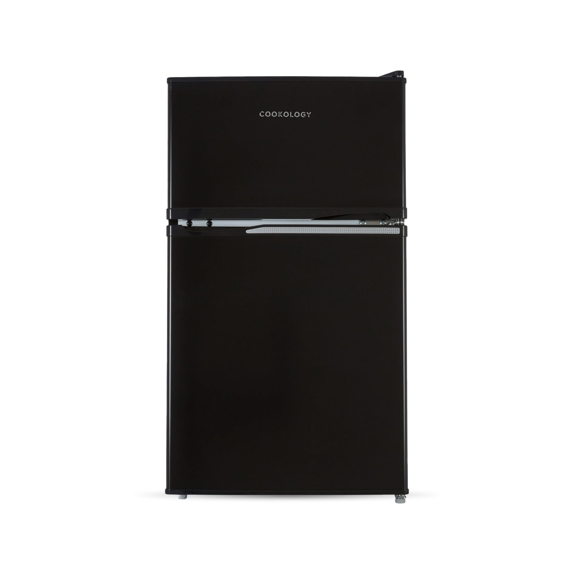 UCFF87BK 47cm Freestanding under counter Small Fridge Freezer in Black - 87 Litre Capacity - 2 Doors - Adjustable Temperature Control - LED Light - 3 Star Freezer Rating