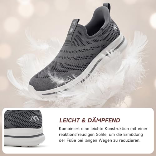 Baskets Slip-on Homme ODCKOI Légères Anti-Fatigue pour Marche Prolongée et Course - 5