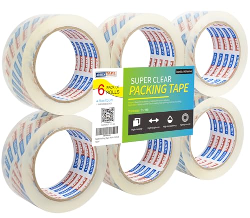 Image of ADHES Packing Tape Shipping Tape Packaging Tape for Moving Boxes Heavy Duty