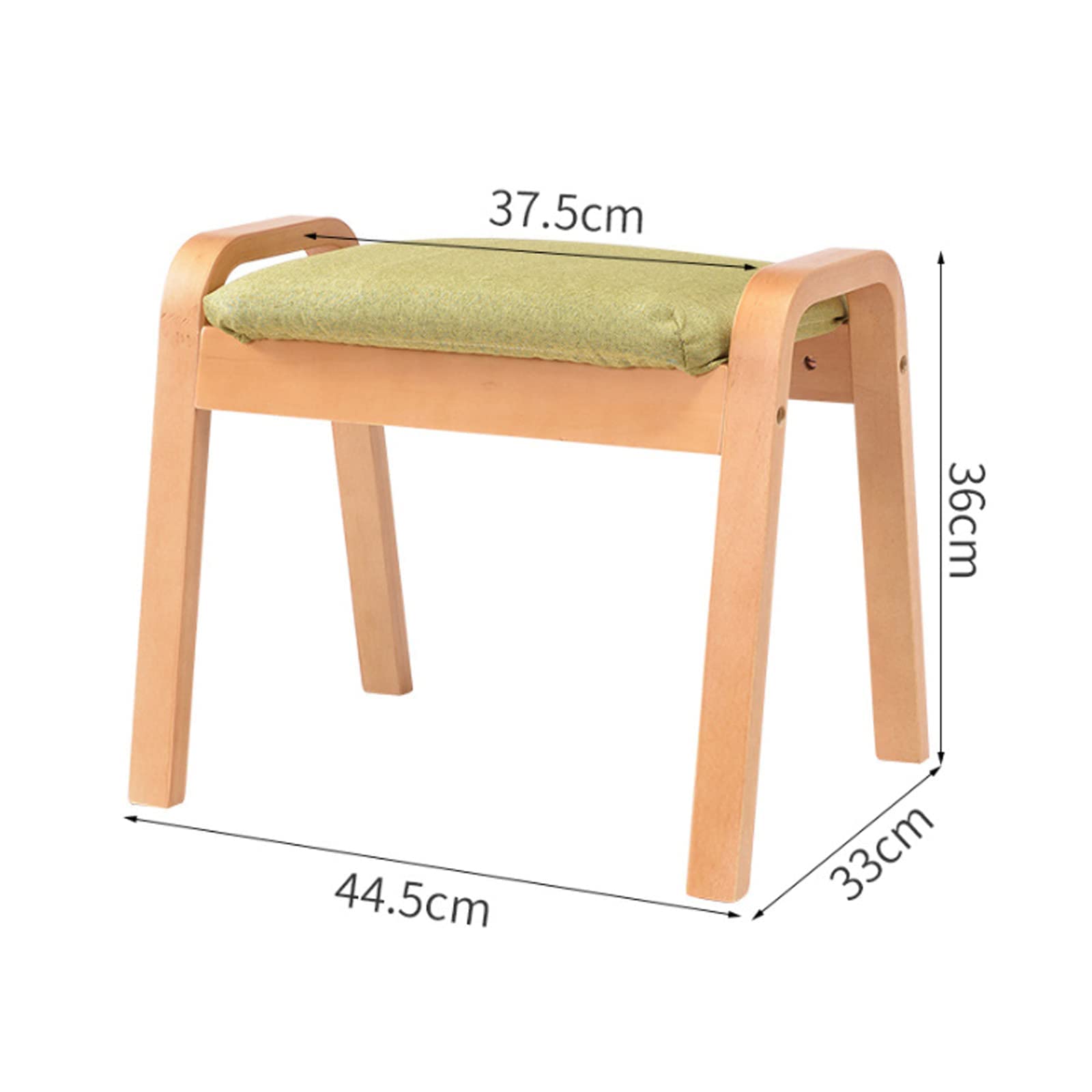 Sgabello Basso In Legno Massello - Poggiapiedi Multifunzione Ovale - Foto 10