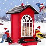 Gbekery Squirrel Proof Bird Feeder for Outdoors,5LB Large...