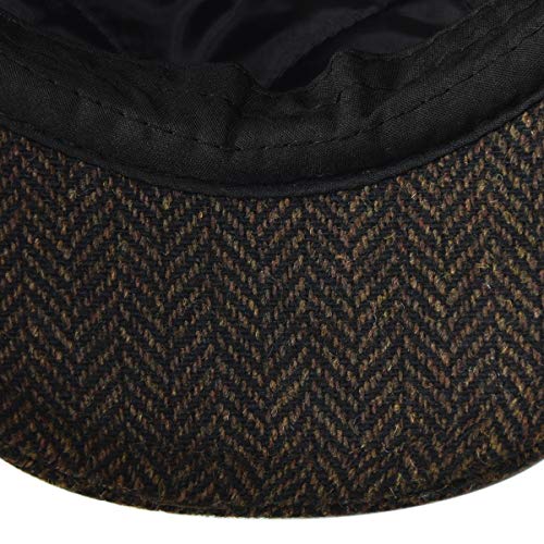 Voboom Men Wool Blend Newsboy Cap 8 Panel Hat Tweed Cap Herringbone Cabbie Flat Cap (Herringbone Coffee) #TOP4