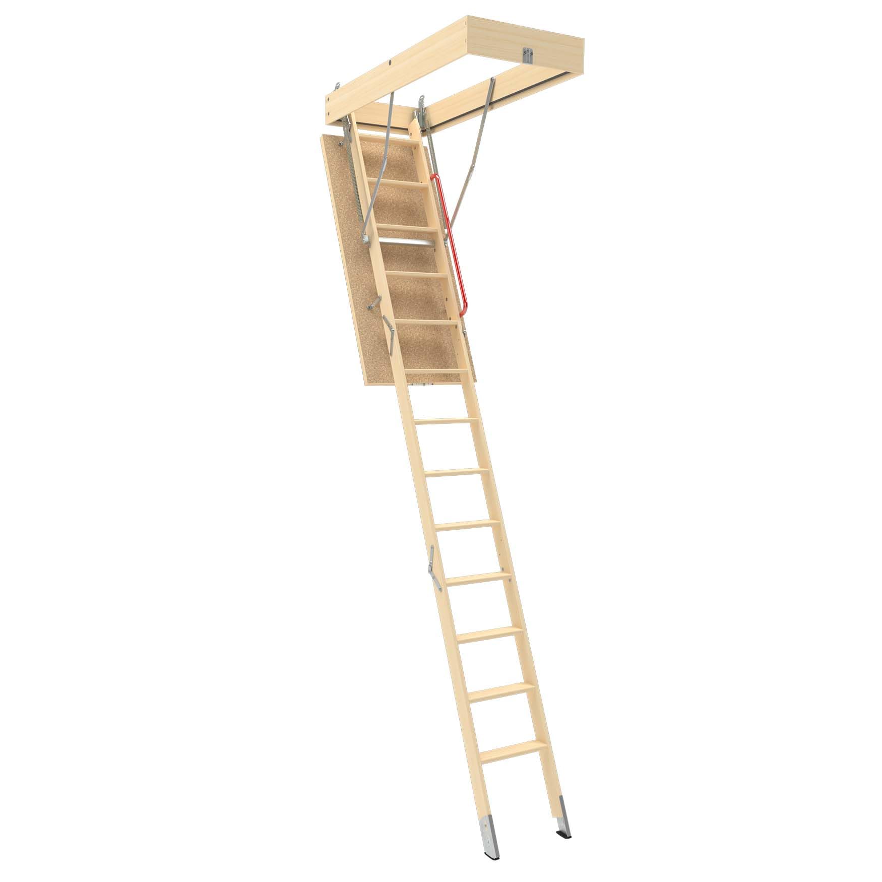 LWP Insulated Wood Attic Ladder 7 8 - 9 4 22.5 x 47 with 350 lb. Load Capacity product thumbnail 4