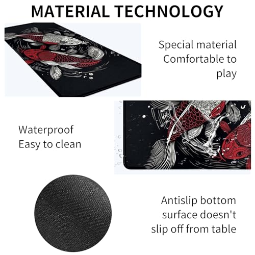 Image of Card Mat for MTG & TCG Playmat,Koi Fish