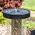 Sunnydaze Glittering Rain Outdoor Water Fountain with Lights - Zinc - 41.25-Inch - Includes Warm White LED Lights