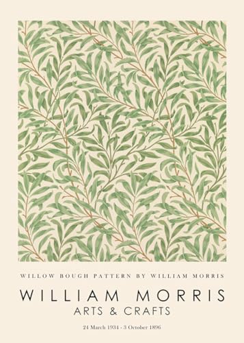 Artesta Lámina decorativa Willow Bough Pattern by William Morris Exhibition 30x40cm