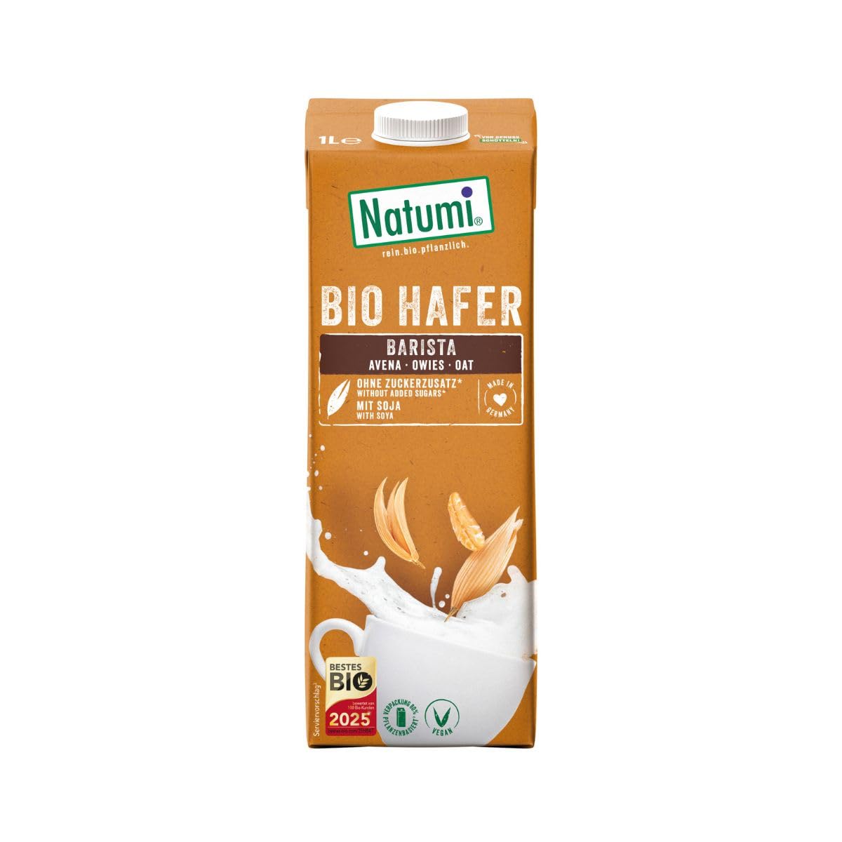 Boisson d'avoine au soja barista BIO 1 l - Natumi