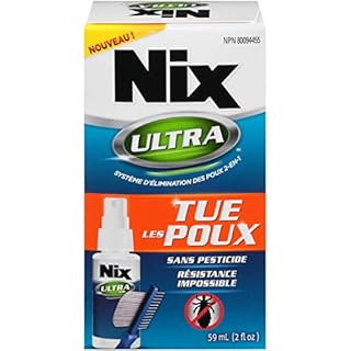 Nix Ultra, Kills Lice, Pesticide Free (With Lice Comb) - 1pk (59mL) - Effective Head Lice Treatment