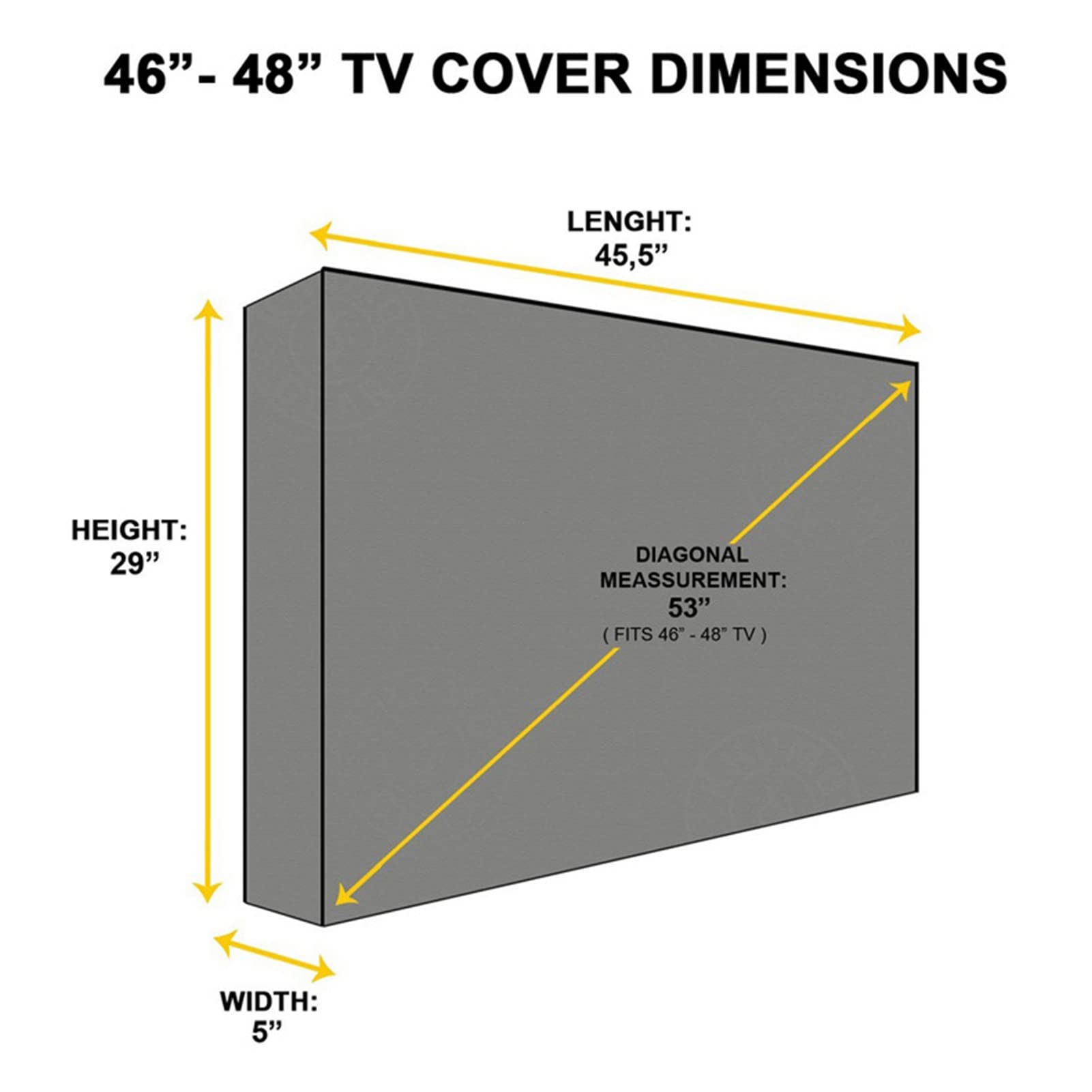 Copertura Esterna TV Impermeabile e Resistente alle intemperie, Protezione dello Schermo TV per TV da 30-70 Pollici, per TV a Schermo Piatto LCD LED Esterna,Beige b,46 to 48 inch
