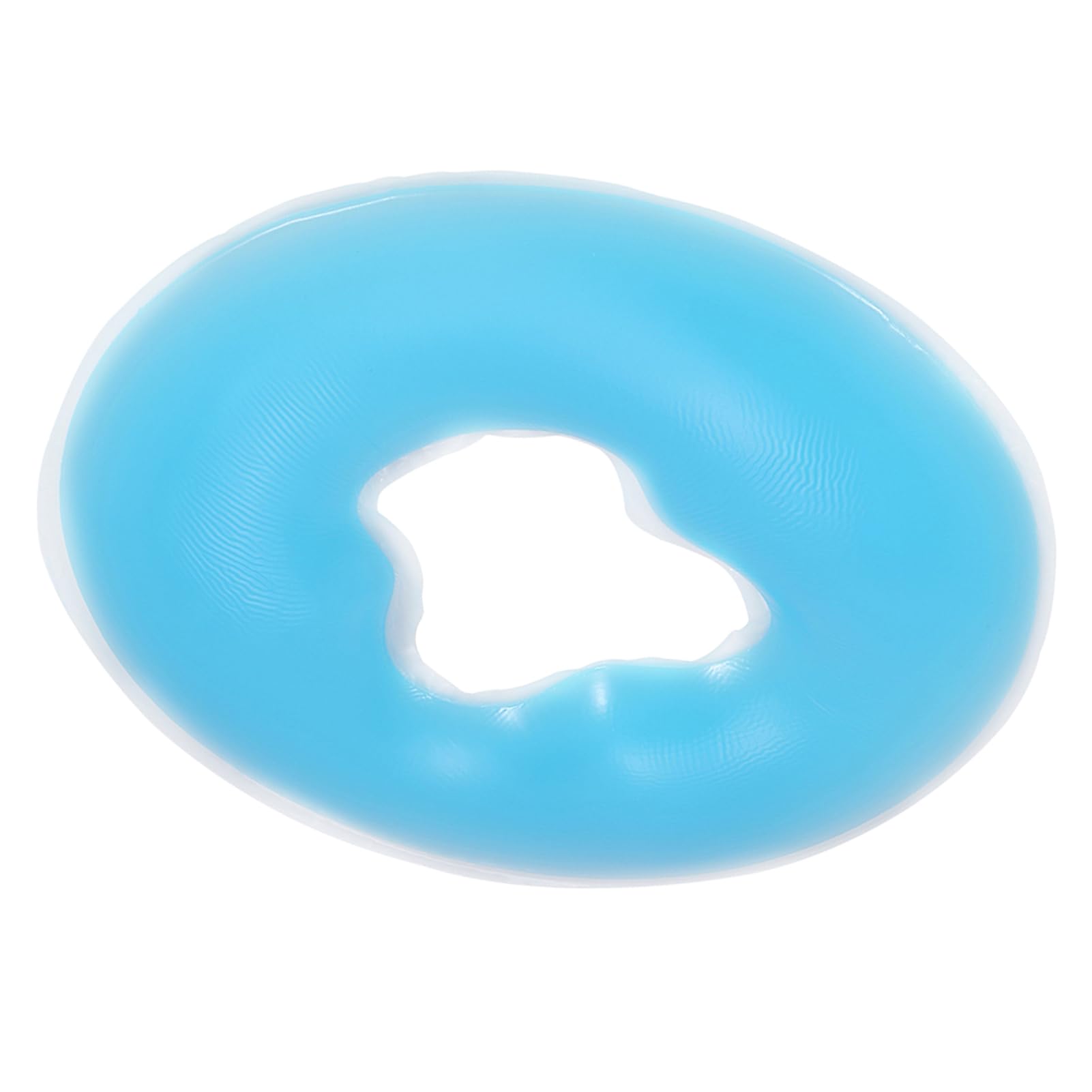 Almohada de Masaje Facial de Silicona con Gel Suave - Cojín Ergonómico para Mesas de SPA, Belleza y Oficina - Almohadilla Facial para Terapias de Relajación y Cuidado de la Piel (Color Azul)