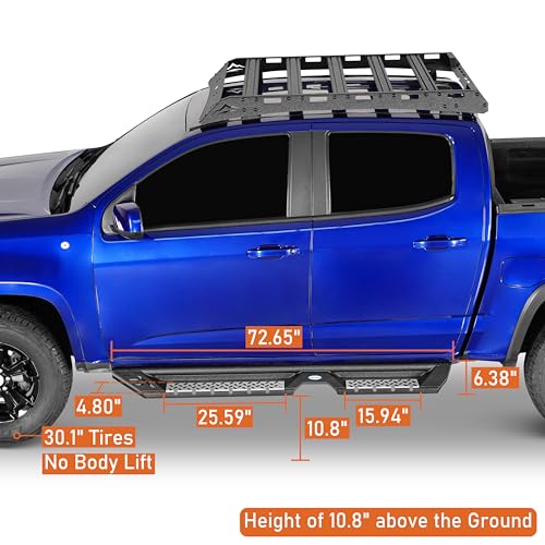 Estribos laterales Hooke Road para Chevy Colorado 2015-2026 miniatura 5