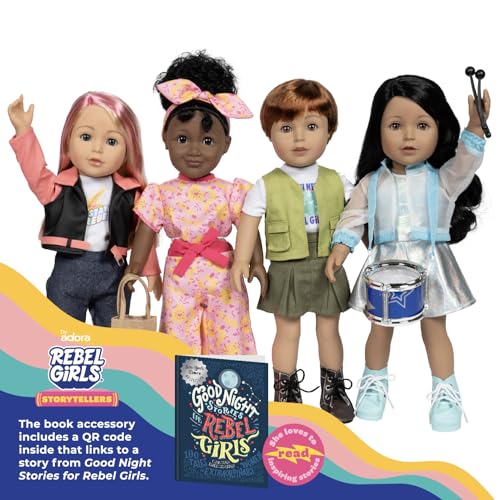 Muñeca Rebel Girls de 18 pulgadas con accesorios miniatura 2