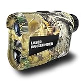 Vertixa Hunting Laser Rangefinder 1000 Yards, Rechargeable Range Finder with Slope/Angle/Speed/Scan, 6X Magnification Camo Waterproof Rangefinder for Hunting, Golf & Archery