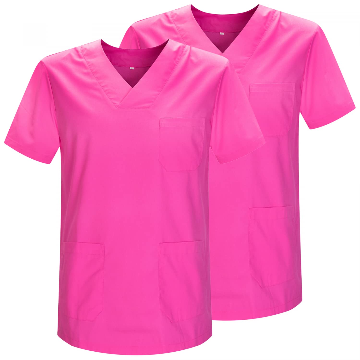 MISEMIYA - Pack 2 Pcs - Sanitary CASACA Unisex Sanitary Uniforms Sanitary Uniform Medical Uniform - Ref. 817 * 2 - Large, Fuchsia 21
