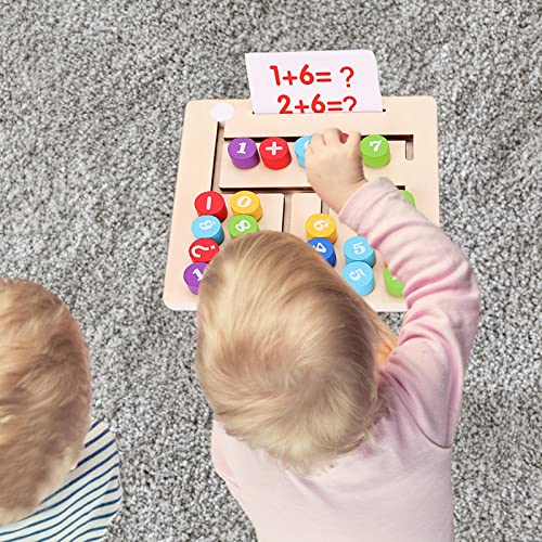 2 brinquedos – Brinquedo madeira com placa computação digital que se movimenta à mão, brinquedos mul