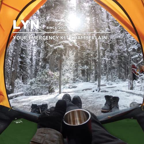 Image of LYN Heavy Duty Emergency Blanket Survival Gear Waterproof Insulated Blanket Emergency Tarp for Camping, Hiking, Bushcraft