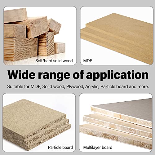 Kseibi 1/4 Inch Router Bit Set, Tungsten Carbide Tip, Black Powder Coating Finish, For Both Beginners And Simi-Professional Woodworking Job 12 Piece Kit (103119) #TOP4