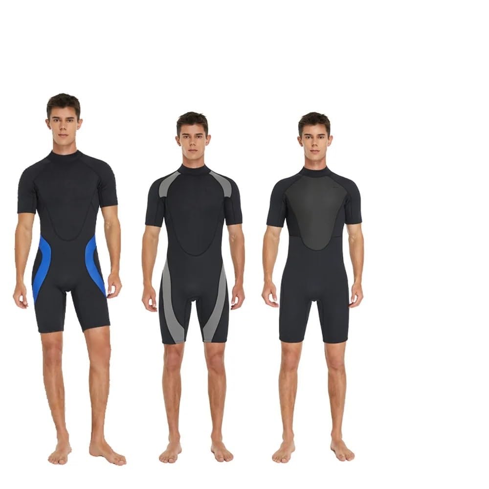 Combinaisons De PlongéE Muta da Sub da Uomo 2 mm, Monopezzo, a Maniche Corte, da Surf e Snorkeling Combinaison PlongéE Homme(Black A,XS)