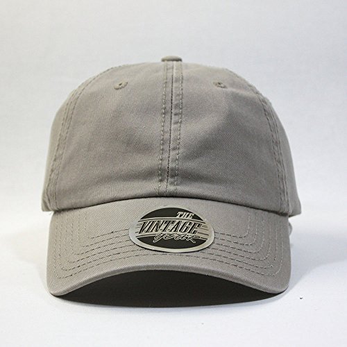 Image of Classic Washed Cotton Baseball Cap - Vintage Adjustable Dad Hat, Curved Bill for Men Women, Outdoor Everyday Wear