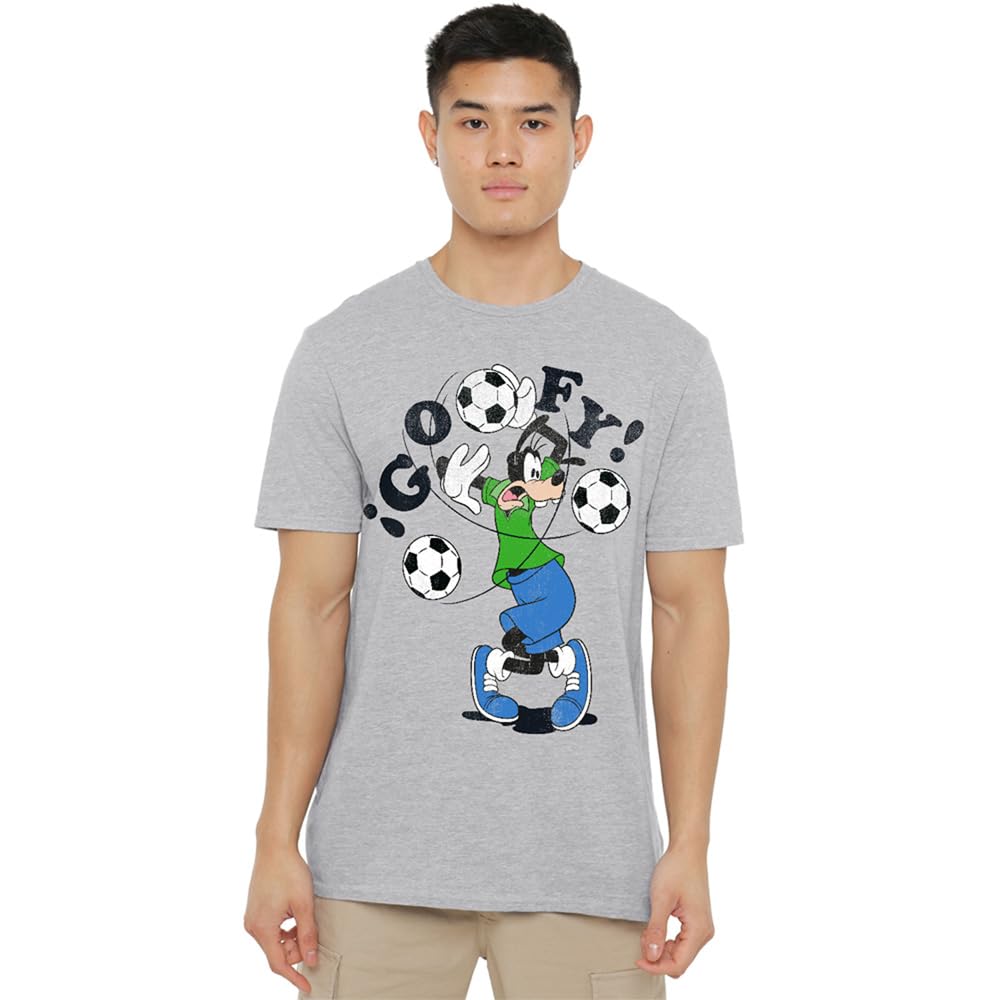 Disney Goofy Football Tangle Unisex T Shirt, Athletic Heather, Small