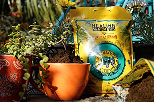 Image of Healing Farmers Organic Vermicompost Fertiliser Manure for Plants - 5kg